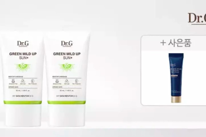 닥터지 그린 마일드 업 선 플러스 50mL 2개 + 블랙스네일 톤업 선 10ml