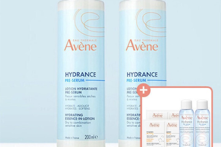 아벤느 이드랑스 에센스 인 로션 200ml 2개 +25ml 2개+체험 키트 4개