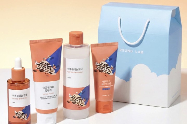 라운드랩 약콩 판테놀 보습 장벽 4종 세트 (토너 250ml + 앰플 50ml + QLA 크림 80ml + 클렌저 150ml)