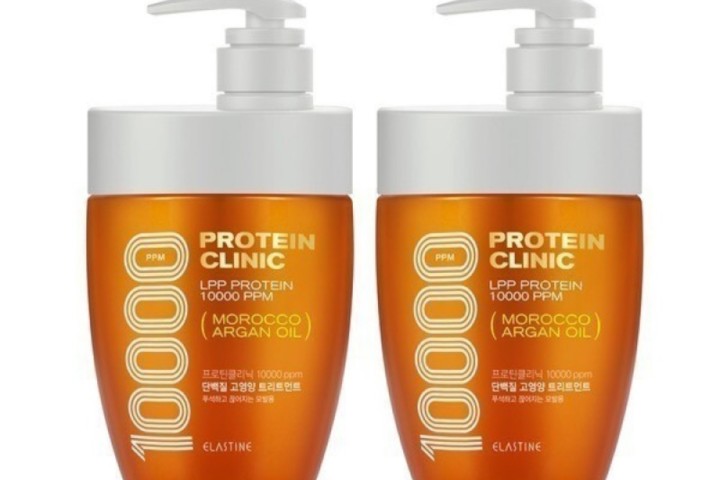엘라스틴 프로틴 클리닉 고영양 손상케어 트리트먼트 700ml 2개