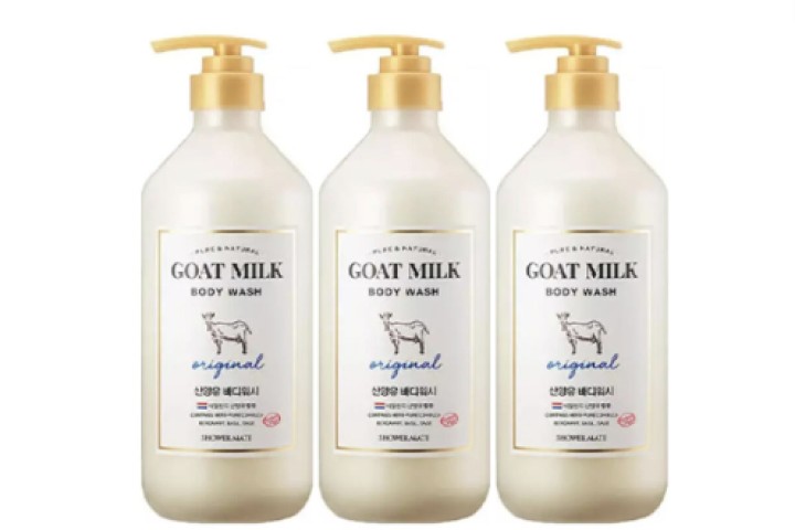 샤워메이트 산양유 오리지널 바디워시 800ml, 3개