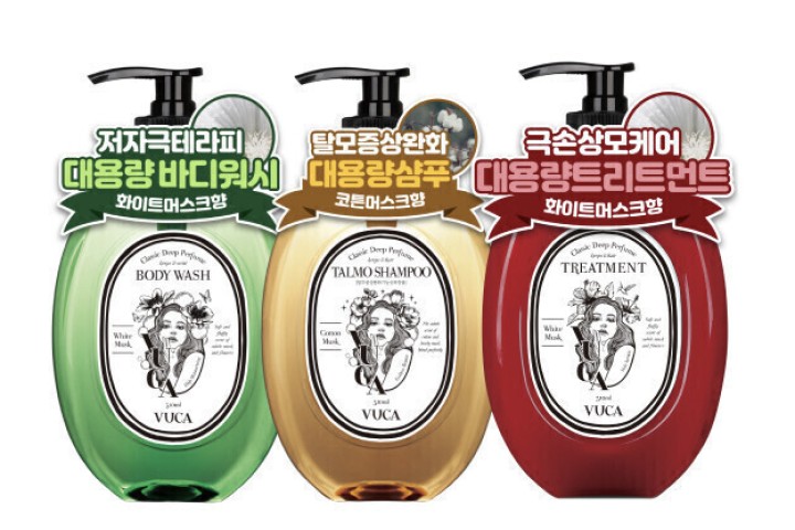 뷰카 대용량 퍼퓸 샴푸 바디워시 트리트먼트 모음
