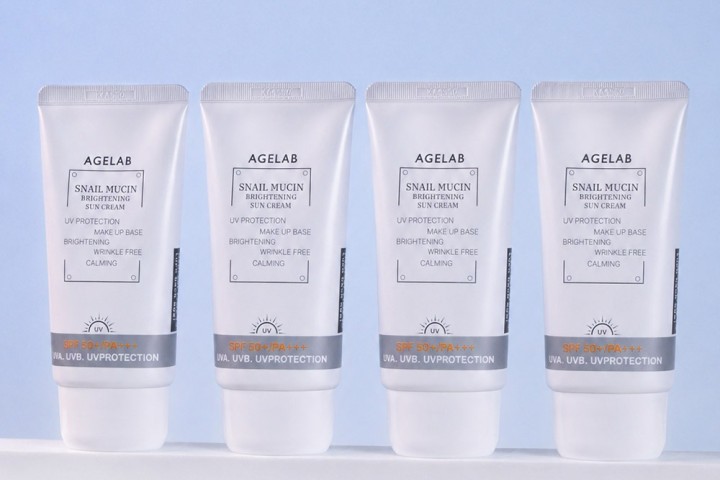 에이지랩 스네일 뮤신 브라이트닝 선크림, 70ml, 4개