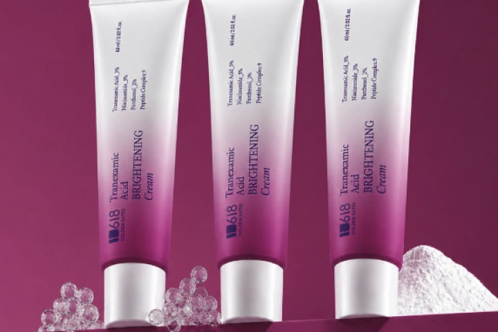 1.618 황금비율 트라넥삼산 브라이트닝 크림 판테놀 미백 60ml, 3개