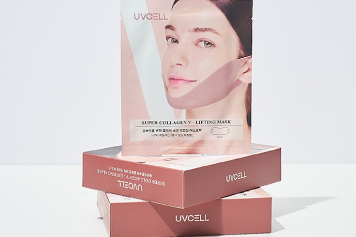 유브이셀 슈퍼 콜라겐 압박 브이 리프팅 마스크 10개세트