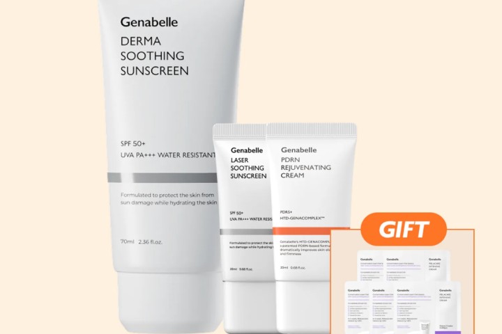 제나벨 더마 수딩 선크림 70ml+PDRN 크림 20ml+수딩선크림 20ml 증정